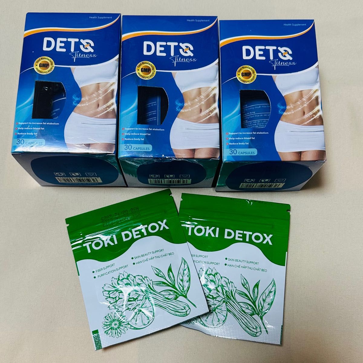 Dets fitness 3箱 & Toki detox small 2 packets｜Yahoo!フリマ（旧