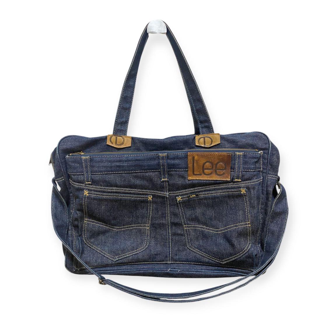 ゆ*き様 希少keikiii × Lee ケイキィリーデニム ショルダーバッグ Lee（リー） バッグ 0427000 Lee ショルダーバッグ デニム ヒッコリー